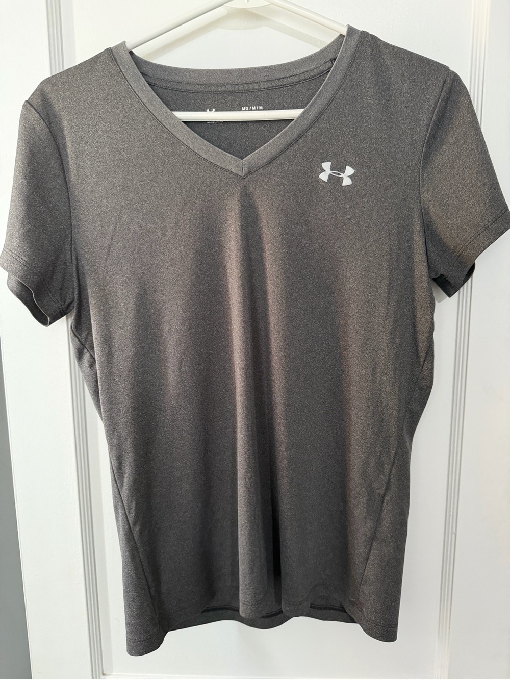 Under Armour Charcoal V-Neck Short Sleeve Performance Tee